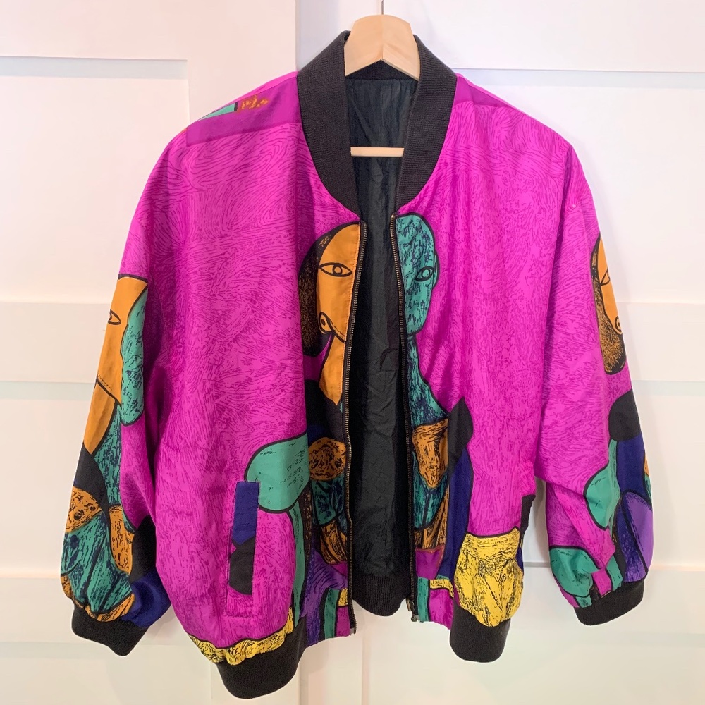 Vintage Picasso Art Bomber Jacket